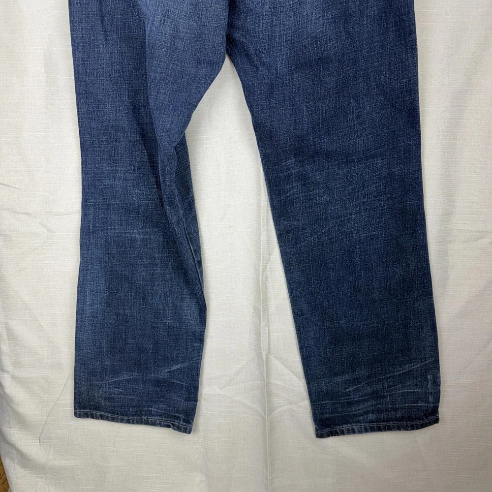 Wrangler Jeans Mens 38x34 Blue Medium Wash Regular Fit Straight Denim WRT30DN